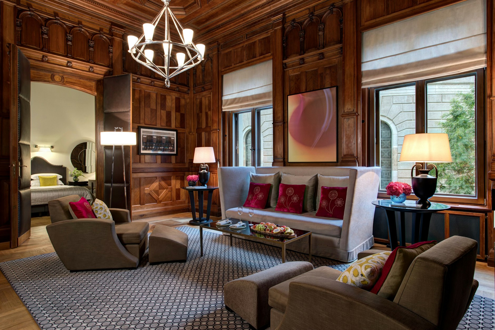 Eine Suite des Hotels in den Räumen eines ehemaligen Bankgebäudes