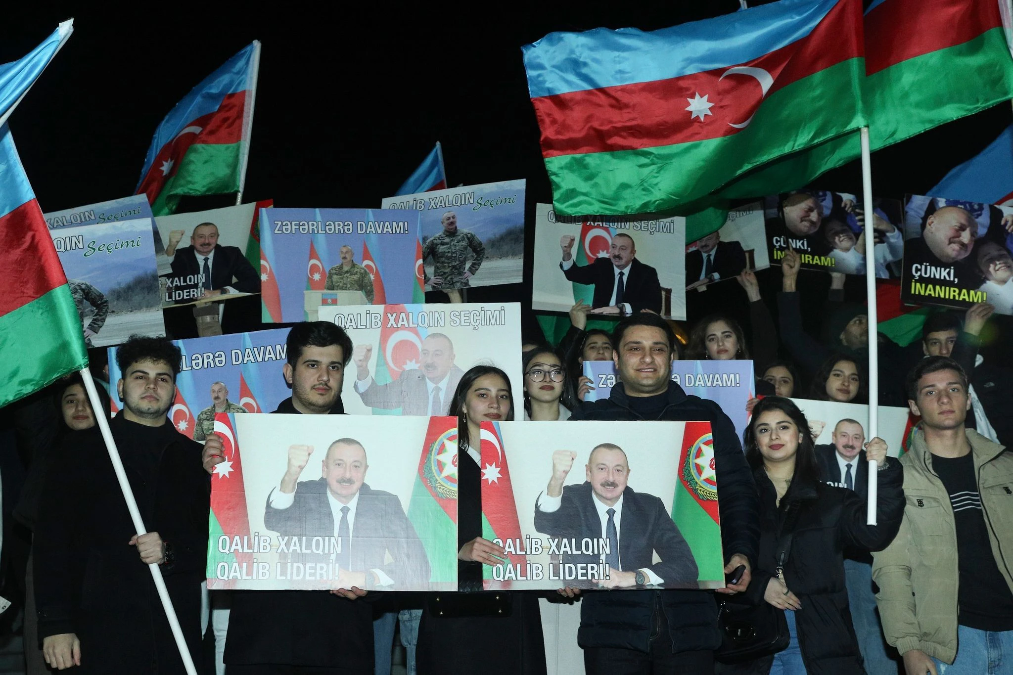 Die Wiederwahl des amtierenden Präsidenten Aliyev galt bereits im Vorfeld als sicher.  