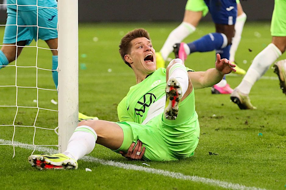 Direkt nach seinem Blitztransfer spielte Kevin Behrens im Trikot des VfL Wolfsburg. Am Sonnabend kehrt er zum 1. FC Union Berlin ins Stadion An der Alten Försterei zurück.