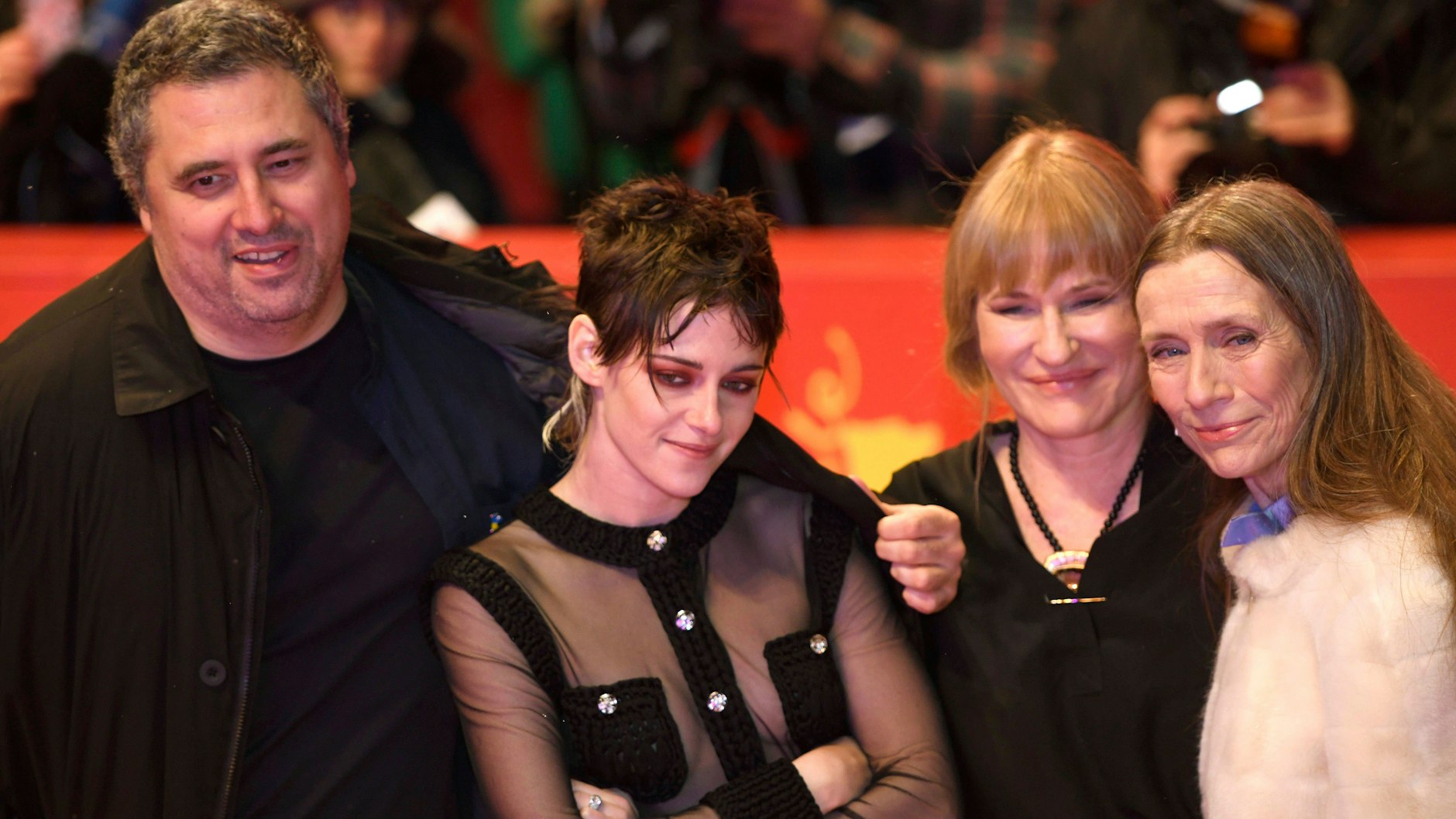 Die Berlinale-Jury von 2023: Radu Jude, Kristen Stewart und Valeska Grisebach (v. l.) neben Mariette Rissenbeek.