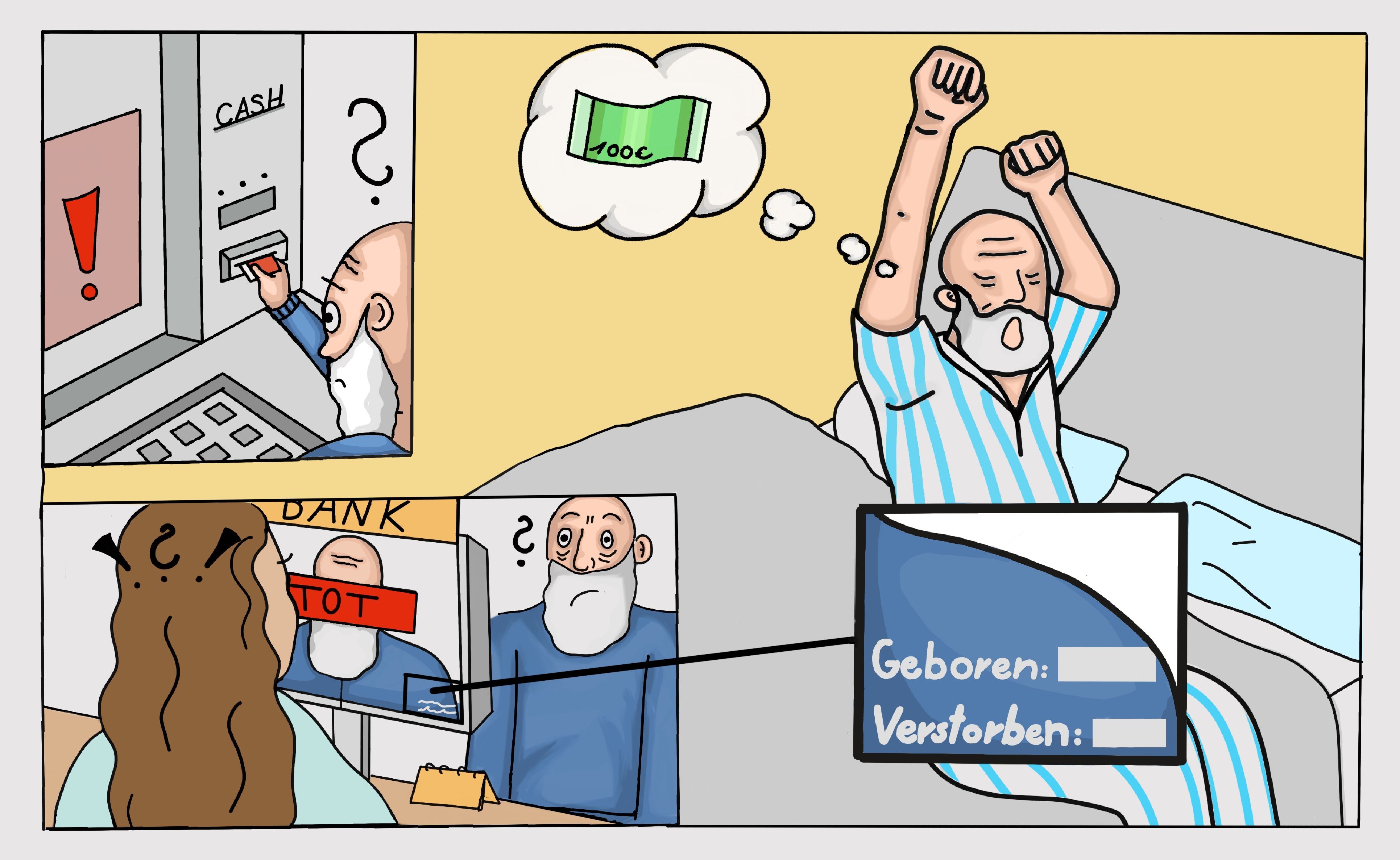 Vom Amt für tot erklärt: Wie ein Berliner Rentner bei der Sparkasse von seinem eigenen Tod erfuhr