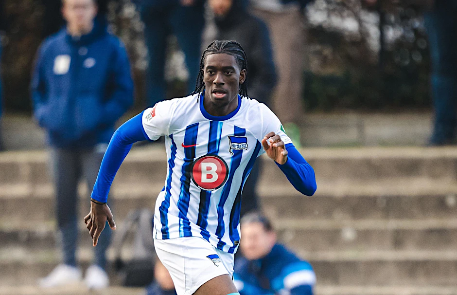 Herthas Kelian Nsona stürmt bis Saisonende für MSK Zelina aus der Slowakei.
