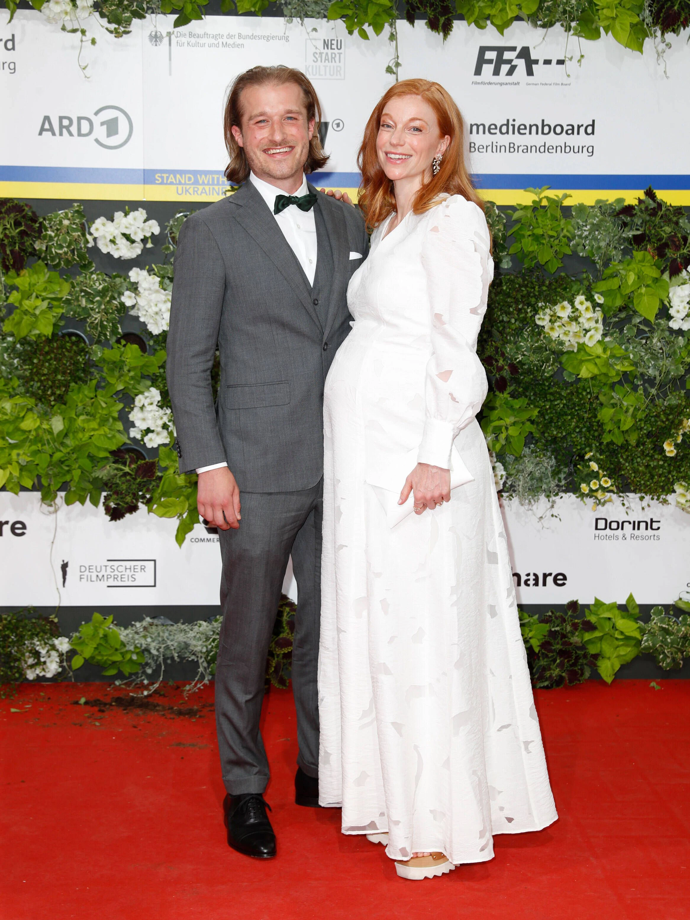Marleen Lohse und ihr Mann Max Montgomery während ihrer Schwangerschaft 2021.