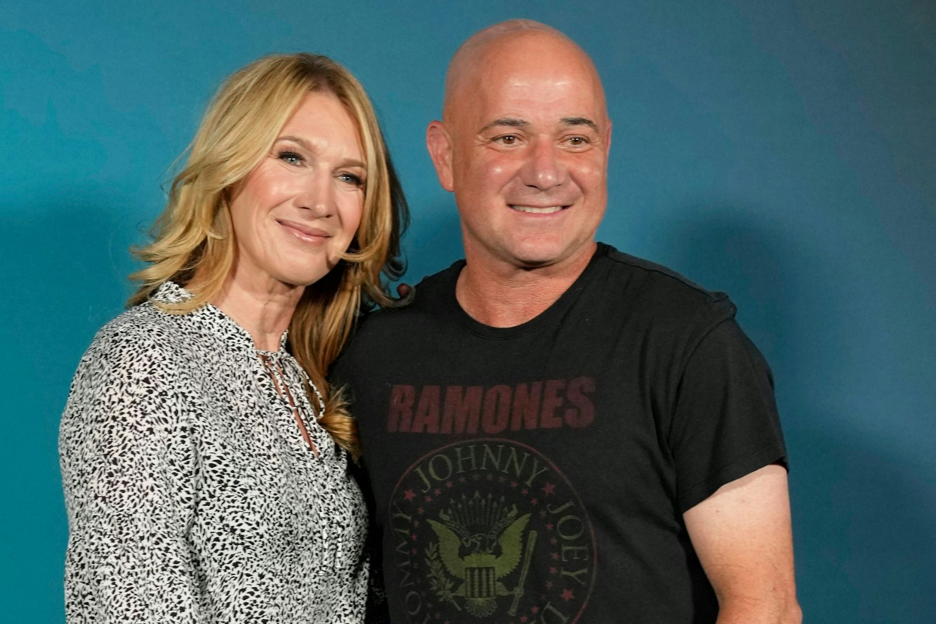 Wie ihre Fans sie kennen: Steffi Graf und Andre Agassi, sympathisch und natürlich geblieben.&nbsp;