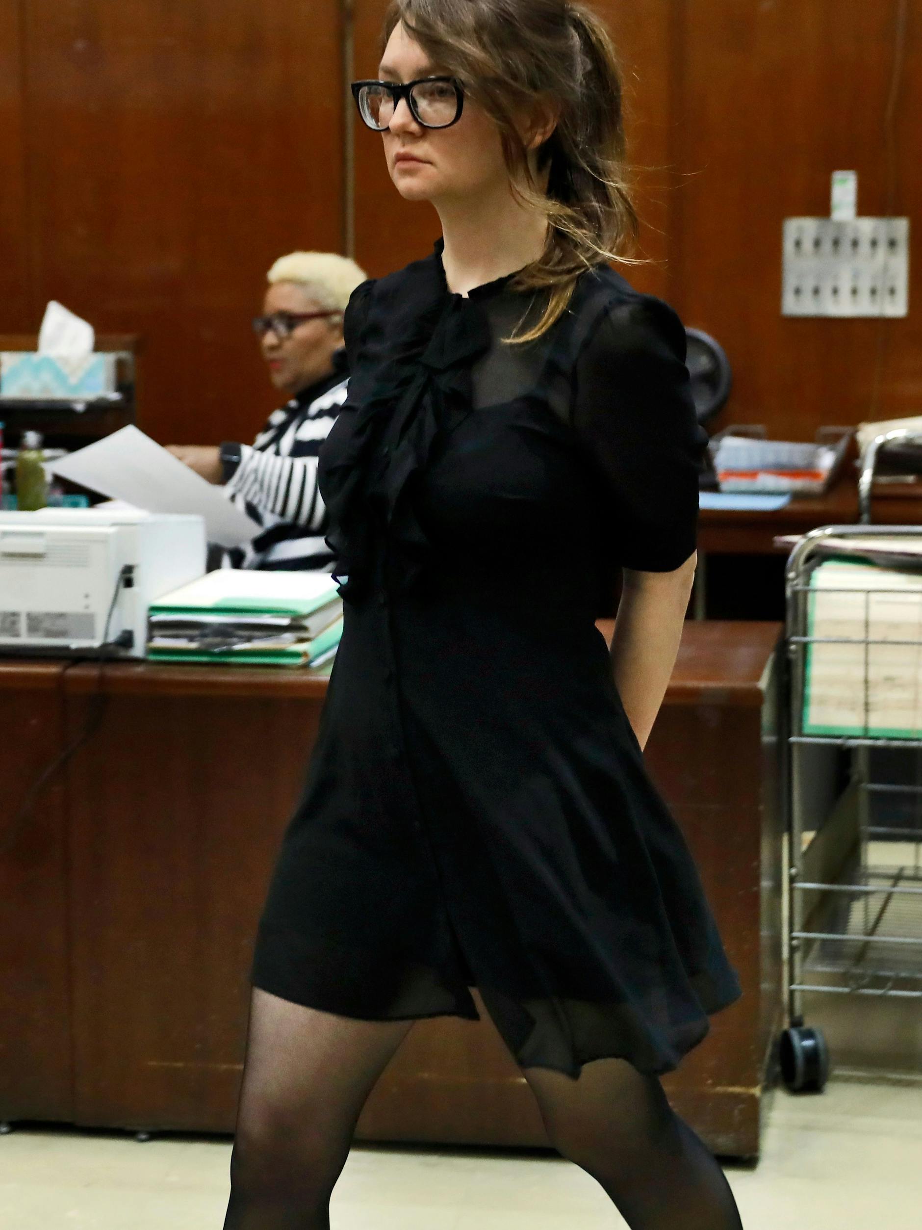 Anna Sorokin bei ihrem Gerichtsprozess am New York State Supreme Court im April 2019.
