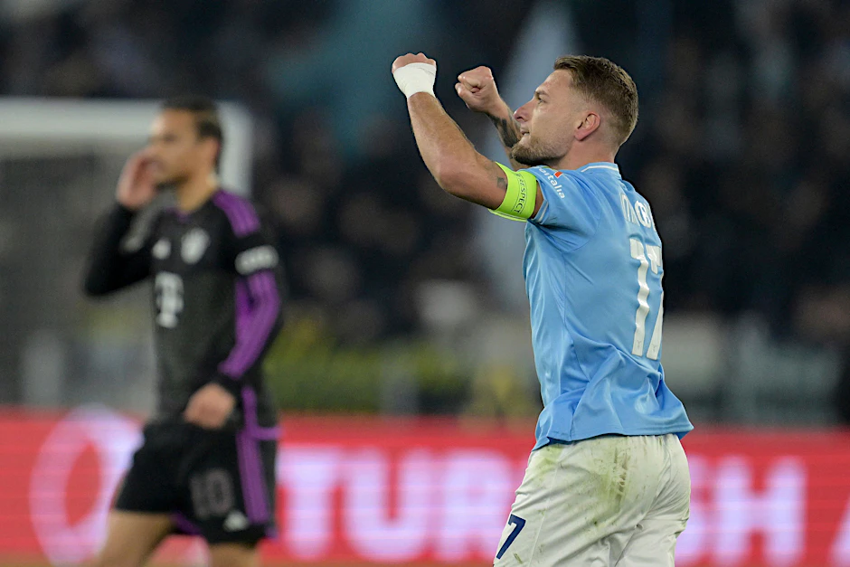  Roms Ciro Immobile bejubelt sein Tor zum 1:0.