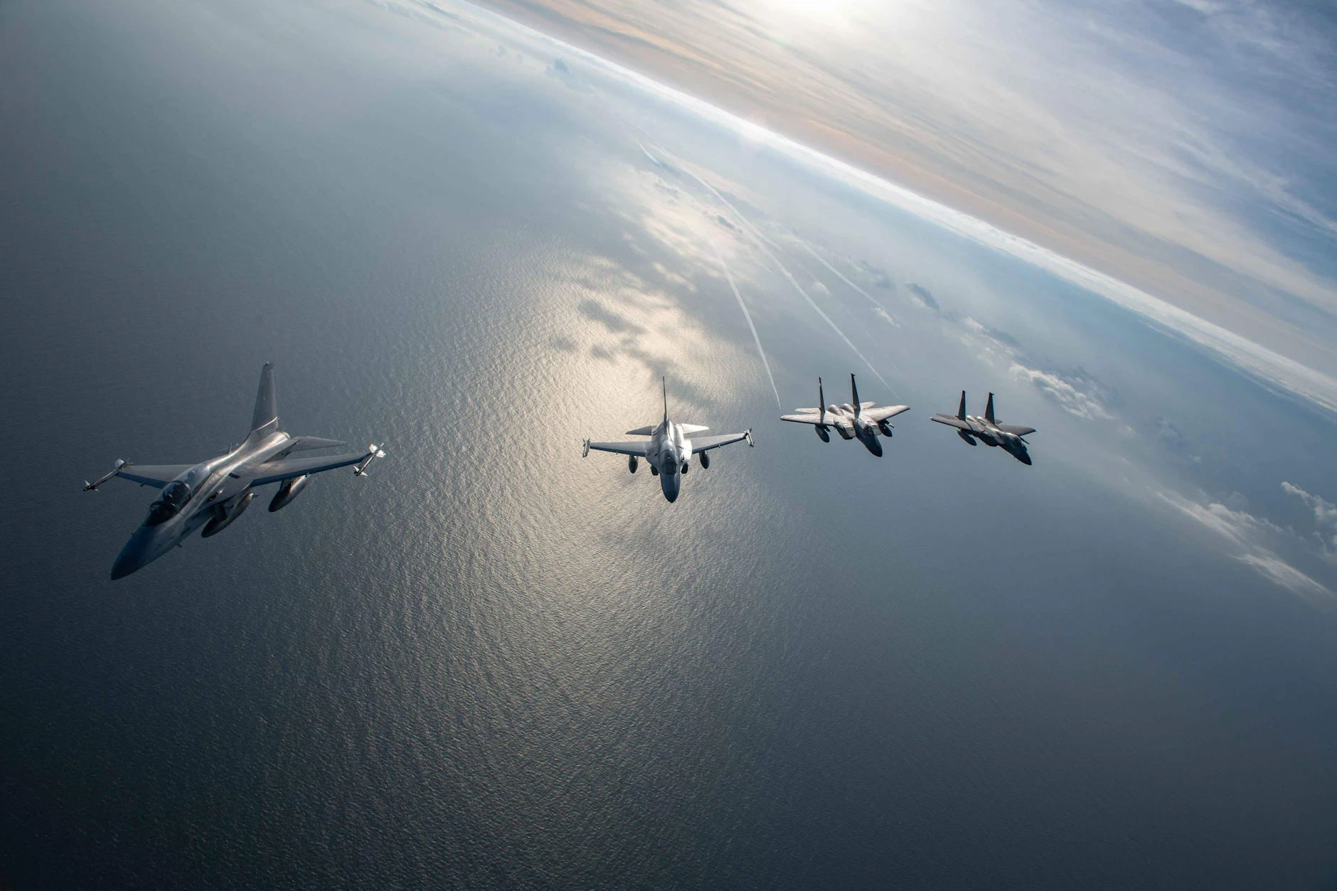 Militärübung der US Air Force im Südchinesischen Meer.