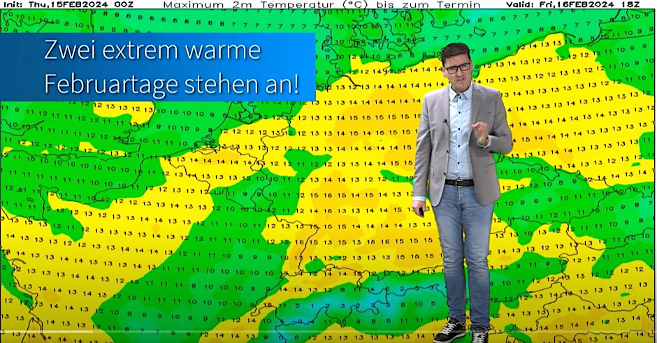 Wetter-Experte Dominik Jung sagt Extremtemperaturen voraus.