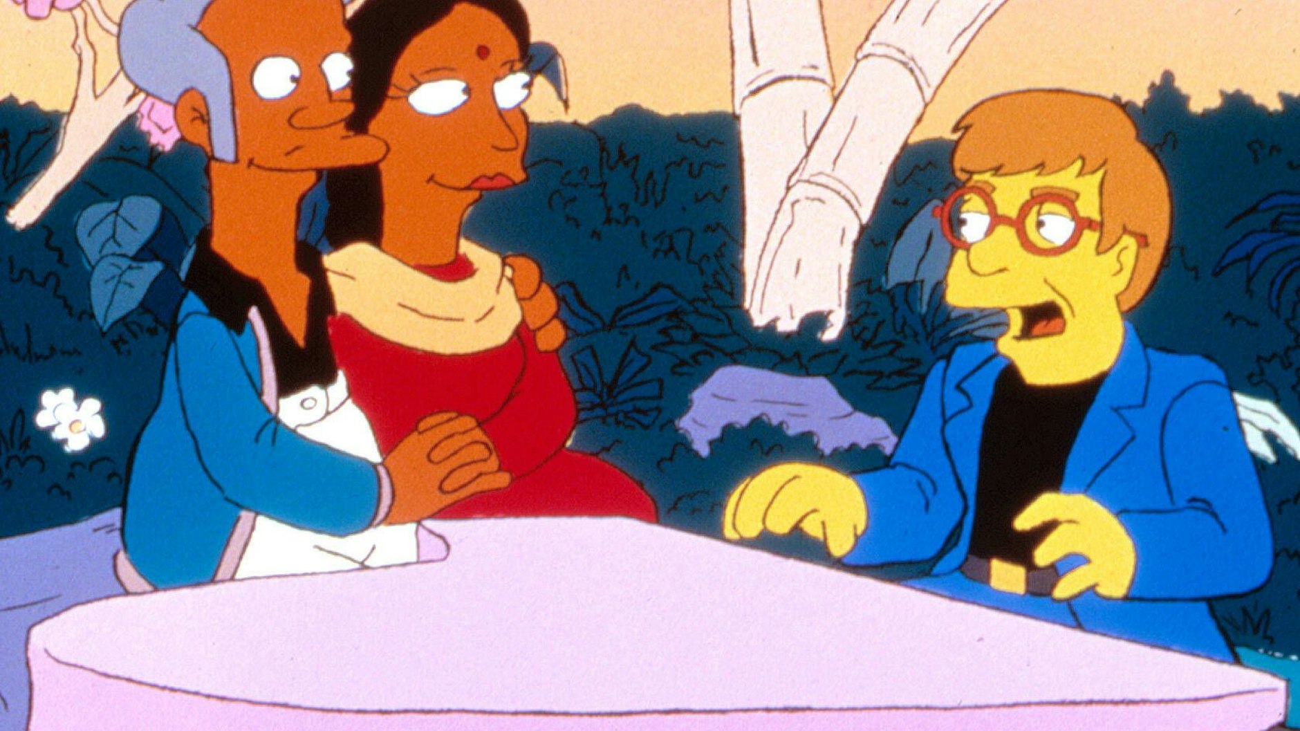 Pop-Star Elton John bringt Apu und Manjula wieder zusammen.