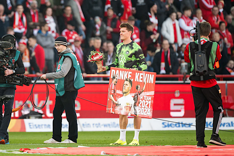 Kevin Behrens wurde am vergangenen Wochenende offiziell vom 1. FC Union Berlin verabschiedet, verlor anschließend mit dem VfL Wolfsburg bei seinem ehemaligen Arbeitgeber.