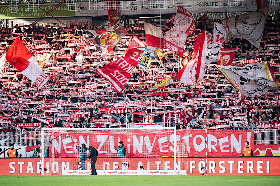 Die klare Botschaft der Fans des 1. FC Union Berlin am vergangenen Spieltag gegen den VfL Wolfsburg: nein zu Investoren