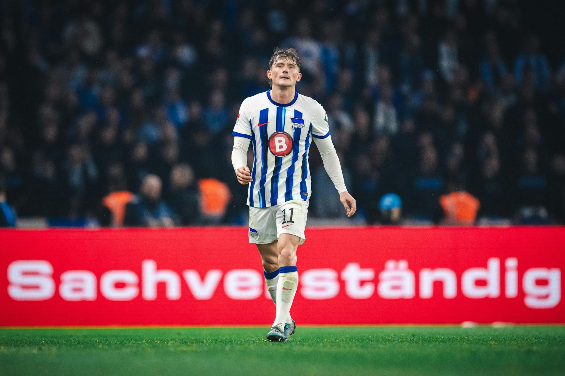 Abgekämpft, aber glücklich! Fabian Reese gab für Hertha BSC wieder alles und machte zwei Tore beim 3:2 gegen Magdeburg.