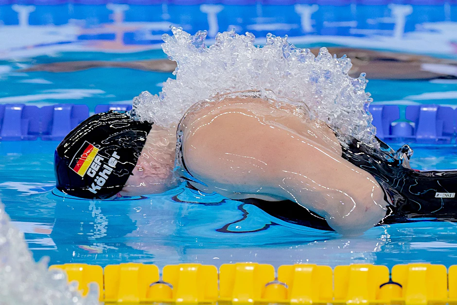 Erreichte über 50 Meter Schmetterling das Finale: Angelina Köhler.  