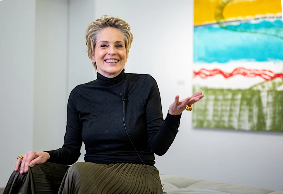 US-Star Sharon Stone malt schon seit Jahren, nun sind ihre Gemälde in Berlin zu sehen.