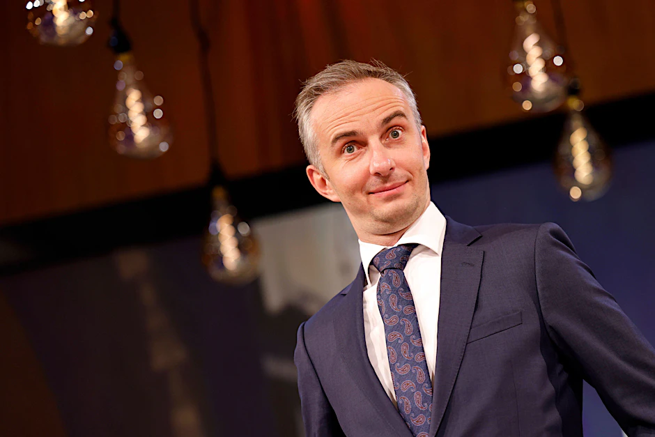 Moderator Jan Böhmermann.