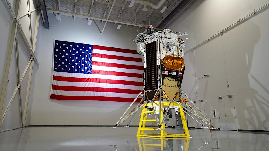 HANDOUT - Der Mond-Lander «Nova-C» der US-Firma Intuitive Machines.  