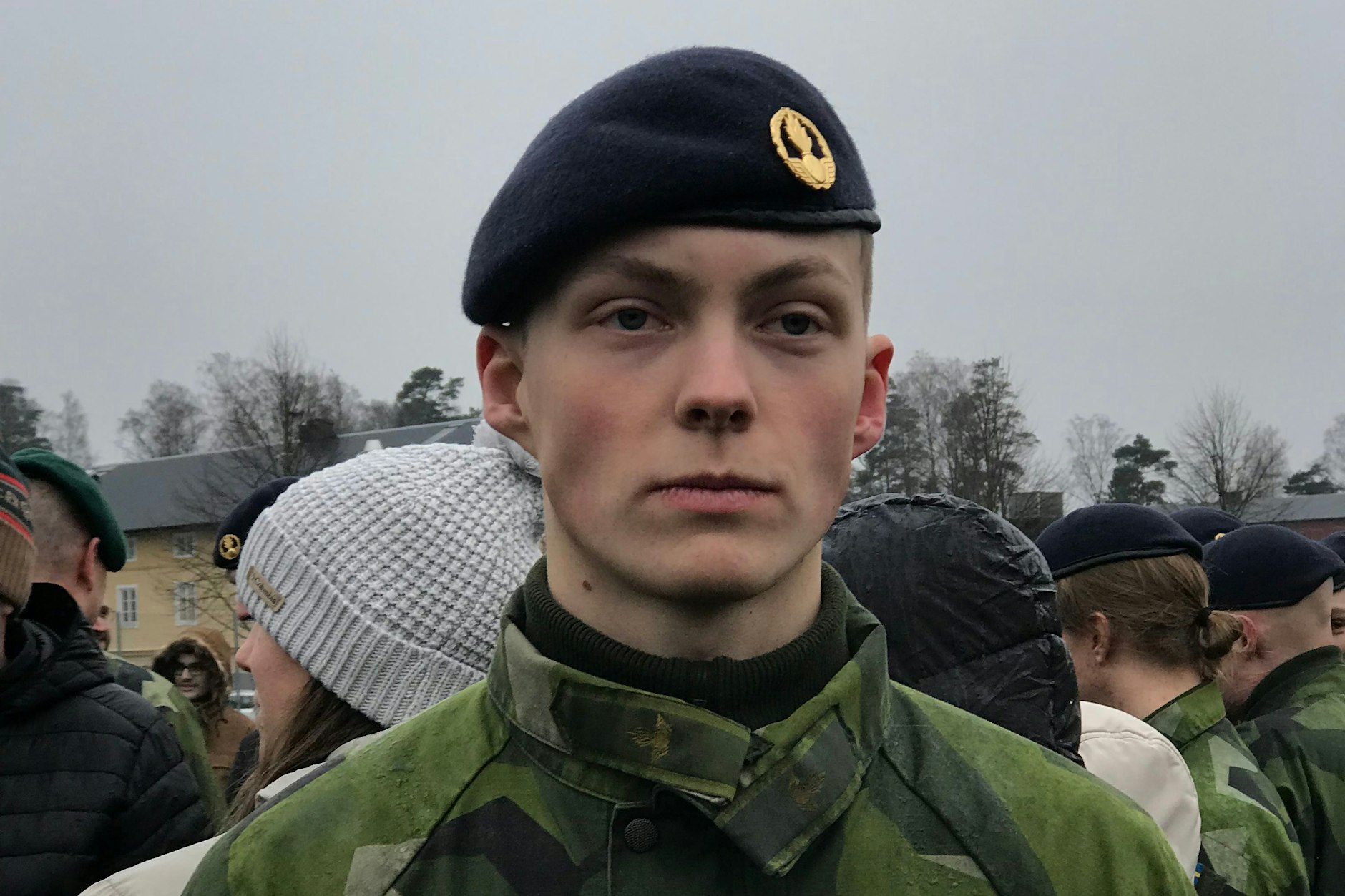 Rickard Olofsson (23) aus Schweden: „Ich will nicht in den Krieg ziehen müssen.“