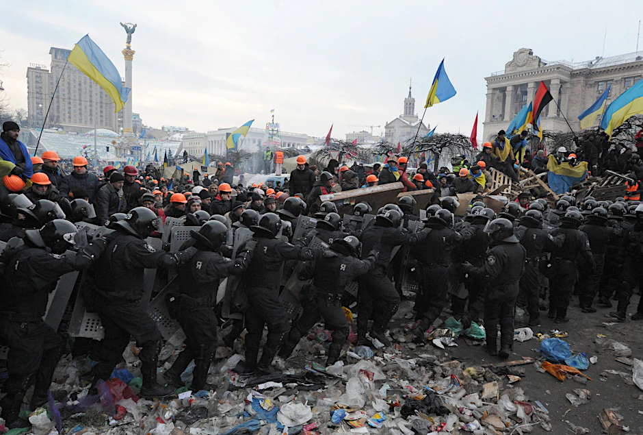 Protestierende auf dem Maidan in Kiew.