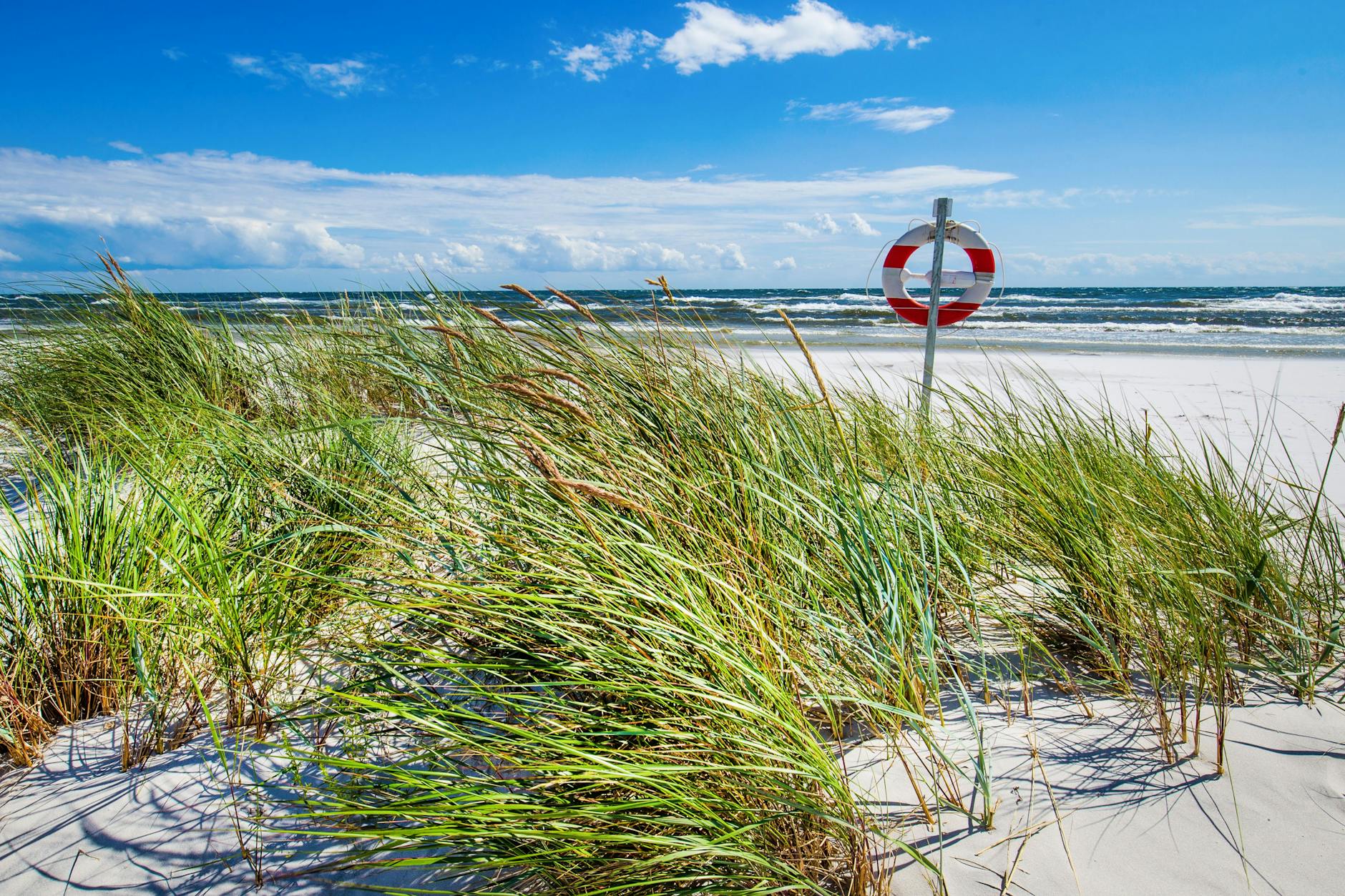 Weißer Sand, schöne Dünen: Dueodde, der Traumstrand an der Südküste von Bornholm