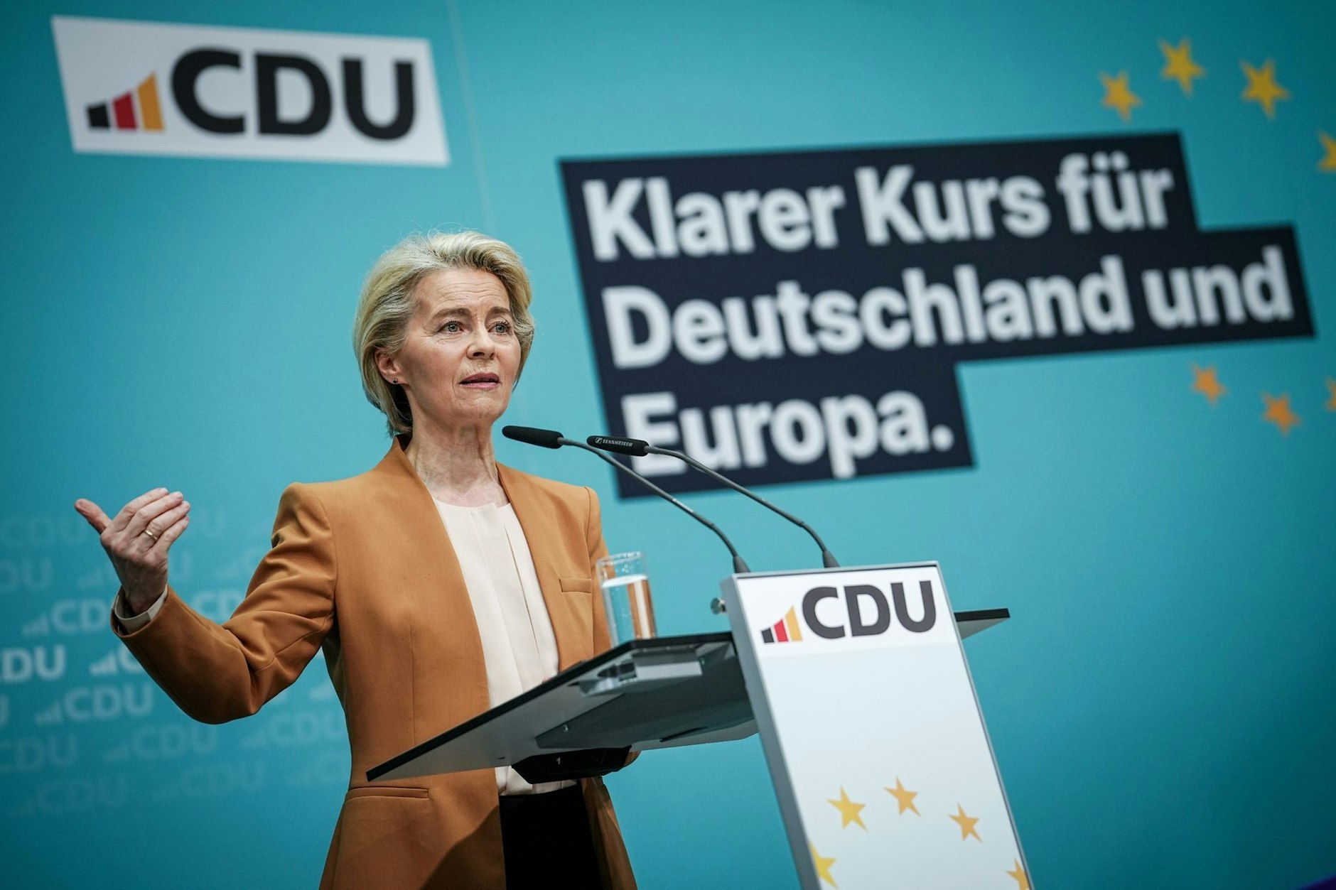 Die amtierende EU-Kommissionspräsidentin Ursula von der Leyen bewirbt sich für eine zweite Amtszeit.  