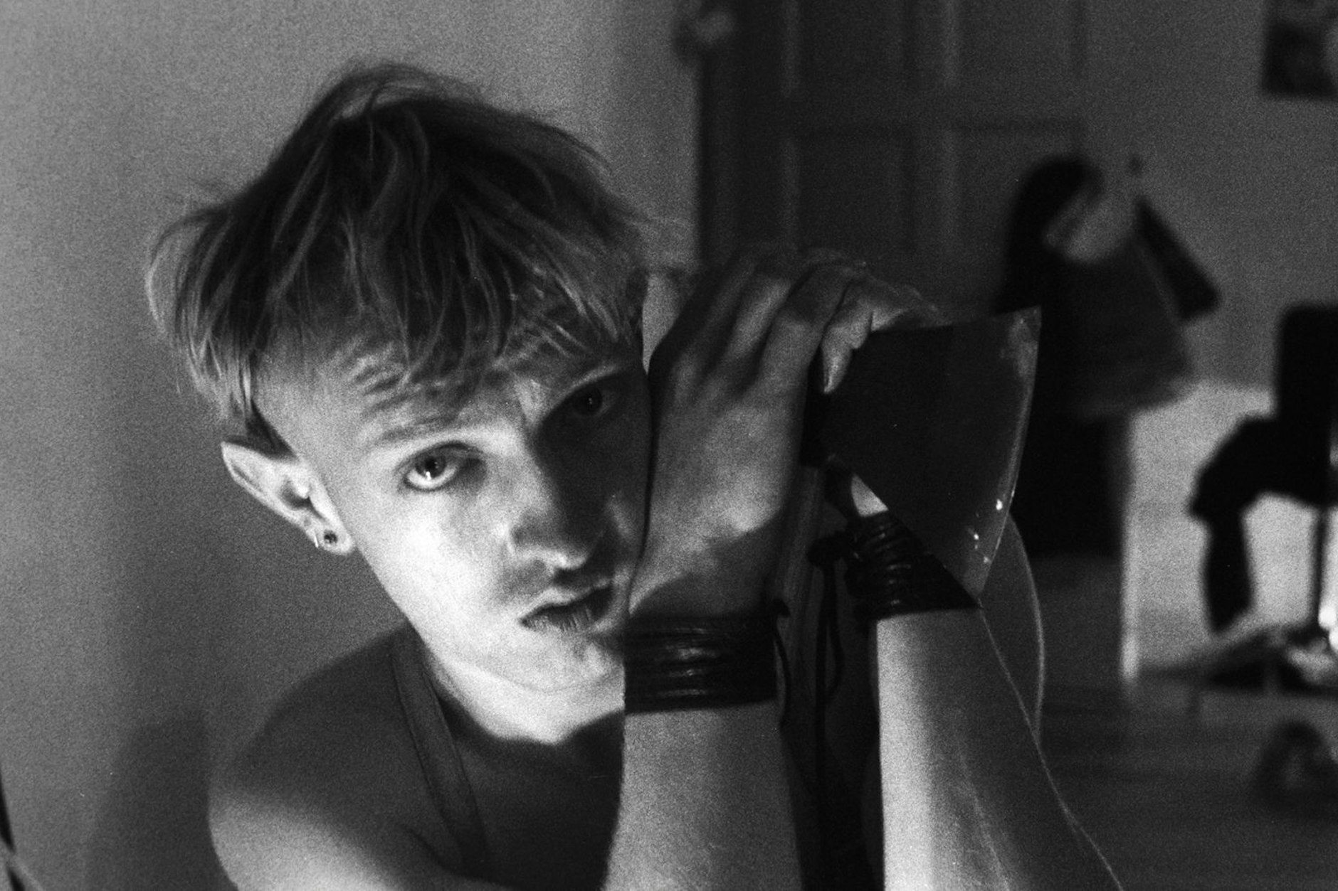 Der Berliner Fotograf Jürgen Baldiga wie er sich selbst sah – auf einem der vielen Autoporträts.