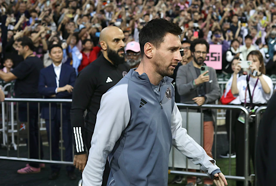 ARCHIV - Miamis Superstar Lionel Messi hatte in Hongkong für viel Wirbel gesorgt.  pa