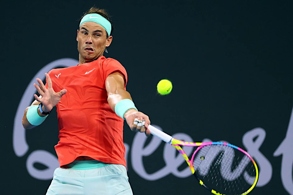 ARCHIV - Wird nicht beim Turnier in Doha dabei sein: Rafael Nadal.  
