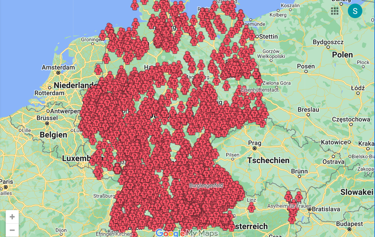 Stiftung fordert dazu auf, Google-Maps-Karte mit Asylunterkünften zu melden – wieso?