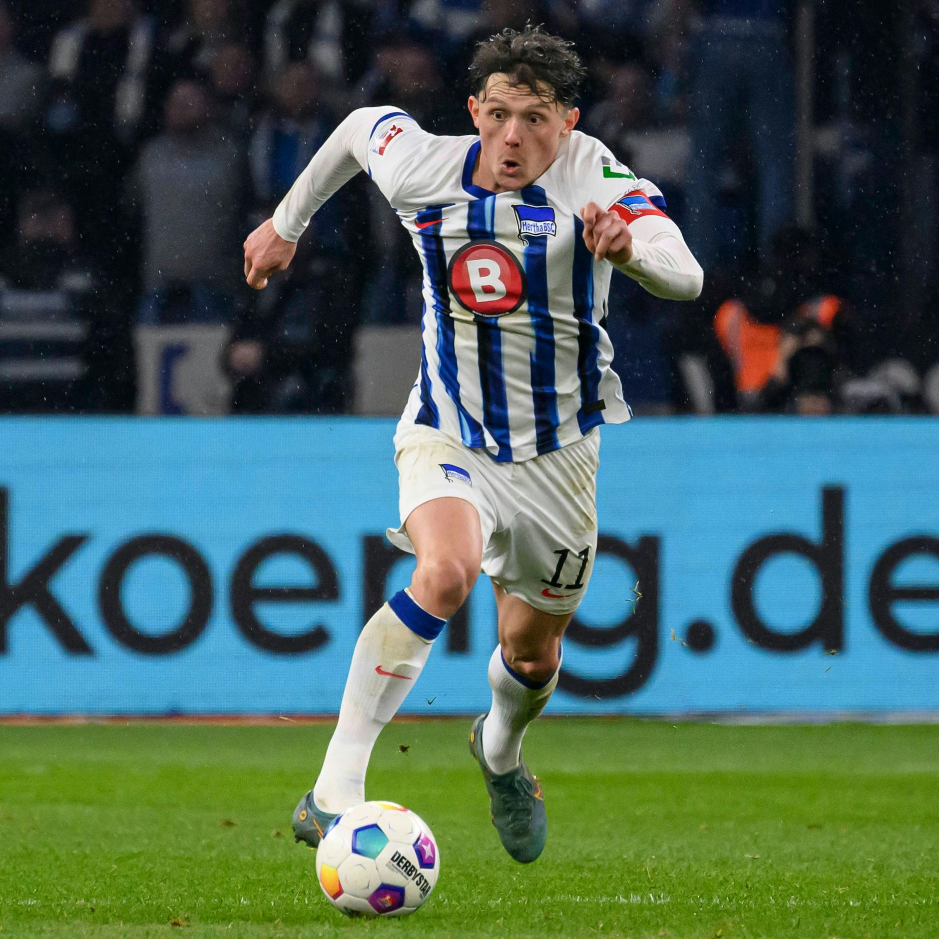 Immer volle Pulle! Herthas Fabian Reese ist der gefährlichste linke Flügelstürmer der Zweiten Liga.