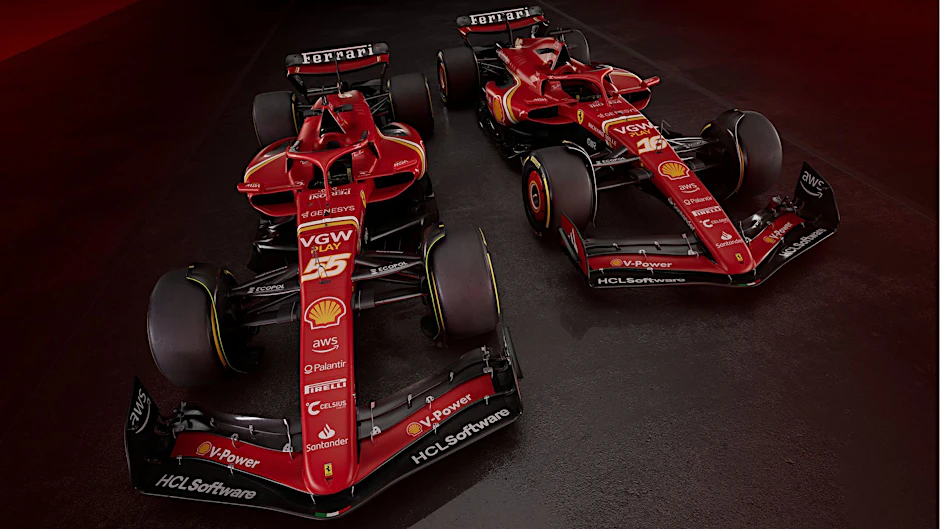 HANDOUT - Ferrari hat seinen neuen Boliden für die Formel-1-Saison 2024 vorgestellt.  a
