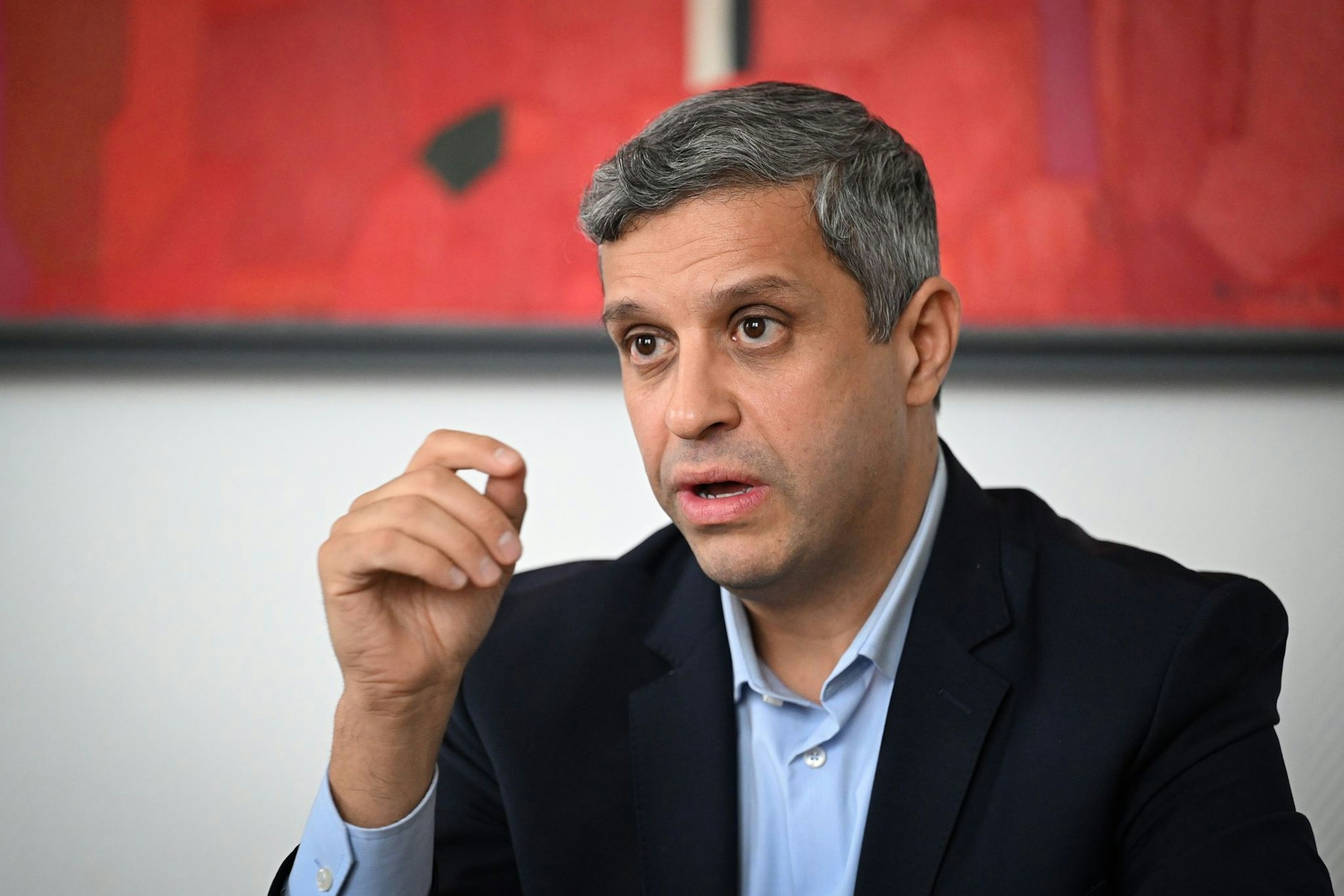 Raed Saleh, Mitglied des Abgeordnetenhauses und Co-Vorsitzender der SPD Berlin.