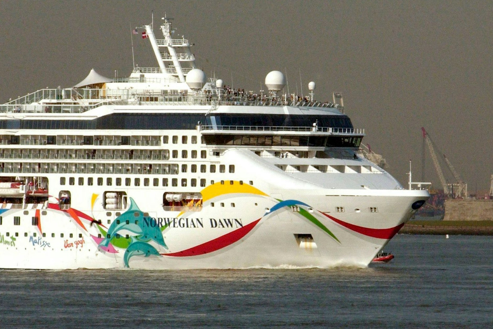 Das Kreuzfahrtschiff „Norwegian Dawn“ war am 13. Februar in Südafrika zu ihrer Reise aufgebrochen.
