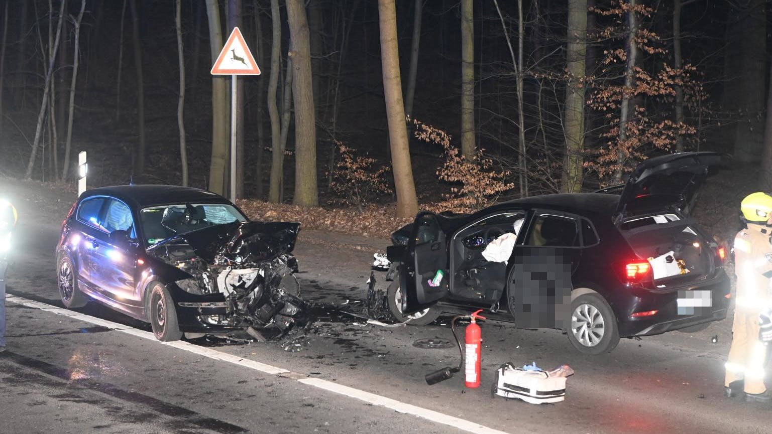 Unfallstelle in Hermsdorf. 