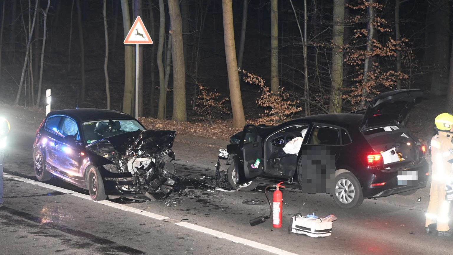 Unfallstelle in Hermsdorf.&nbsp;