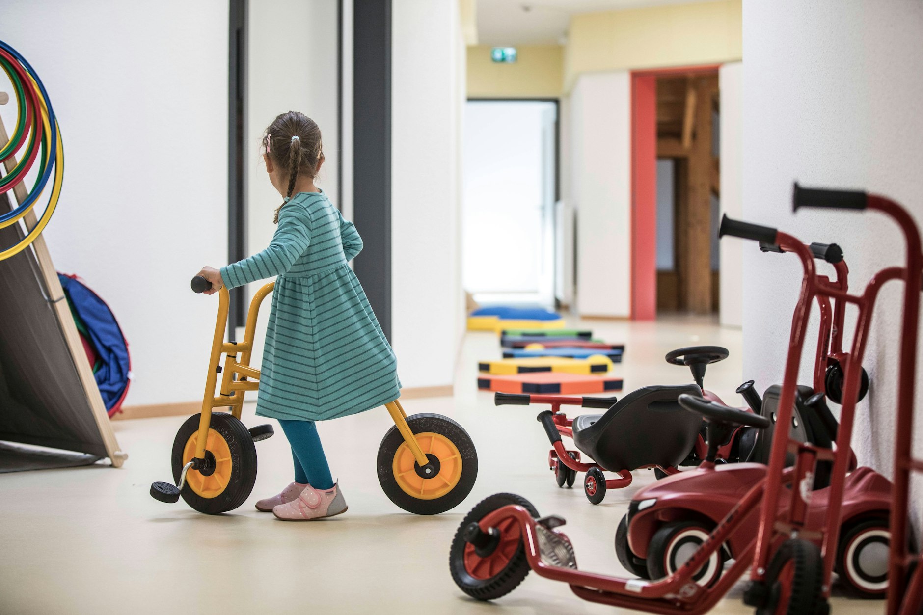 Bundesweit werden 92 Prozent der Kinder von drei Jahren bis zum Schuleintritt in einer Kita betreut.