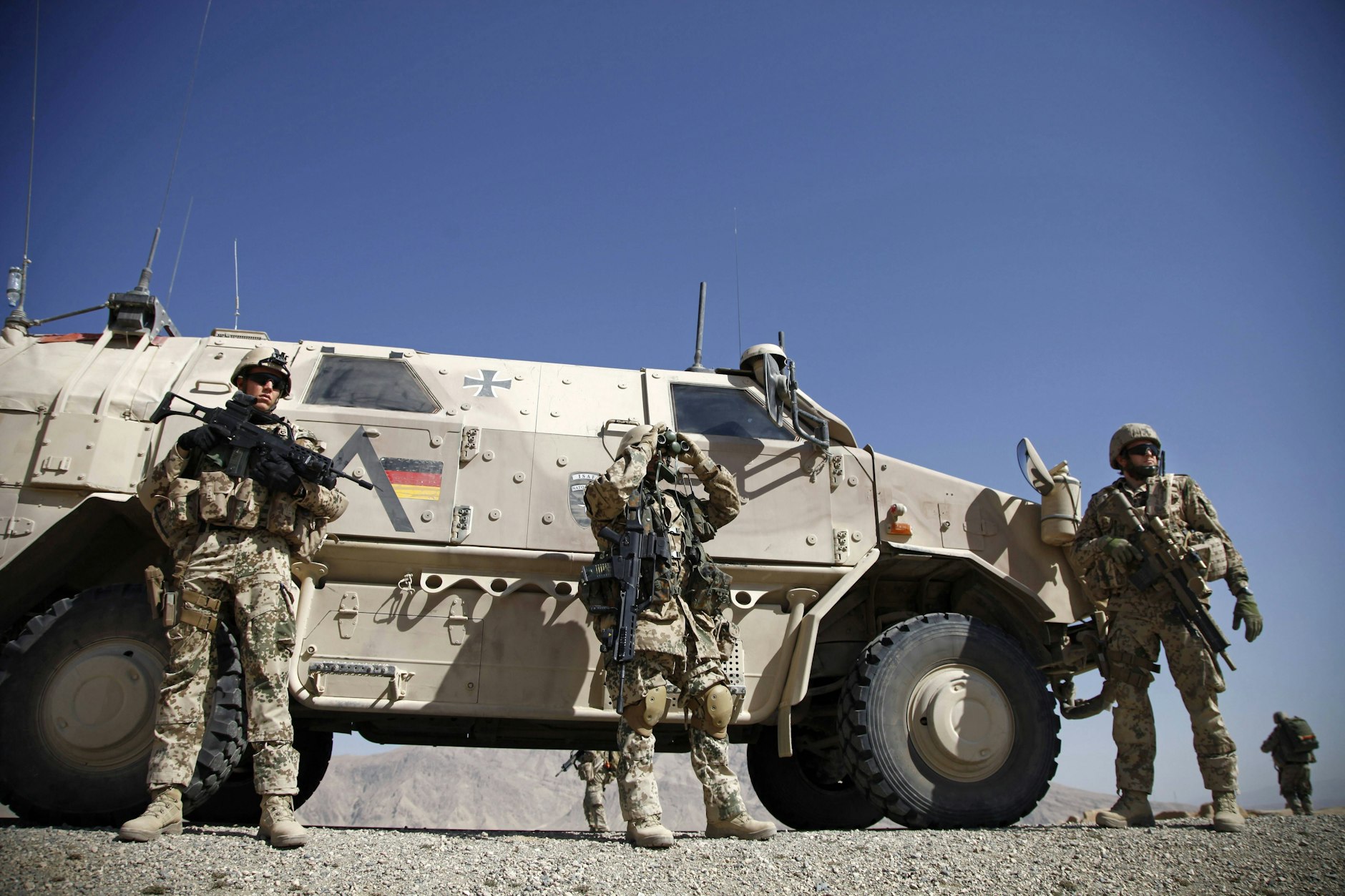 Oktober 2012: Bundeswehr-Soldaten in der afghanischen Provinz Baglan.