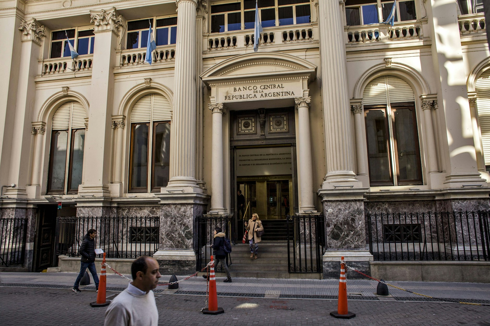 Blick auf die argentinische Zentralbank Banco Central de la República Argentina.
