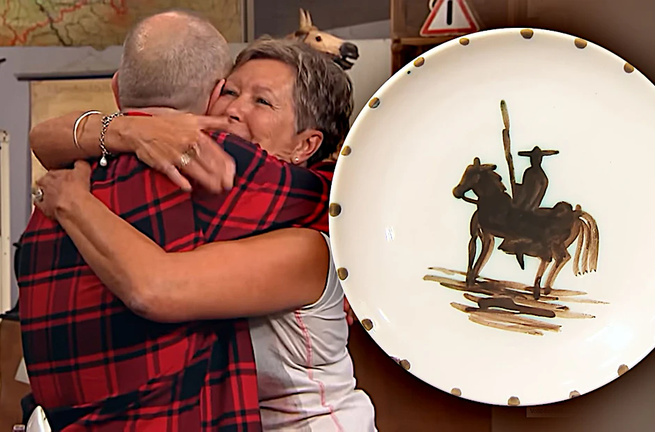 Sensation bei „Bares für Rares“: Für die Kandidatin, die diesen Picasso-Teller mit ins Studio brachte, gab es nicht nur viel Geld, sondern auch eine Umarmung von Horst Lichter.