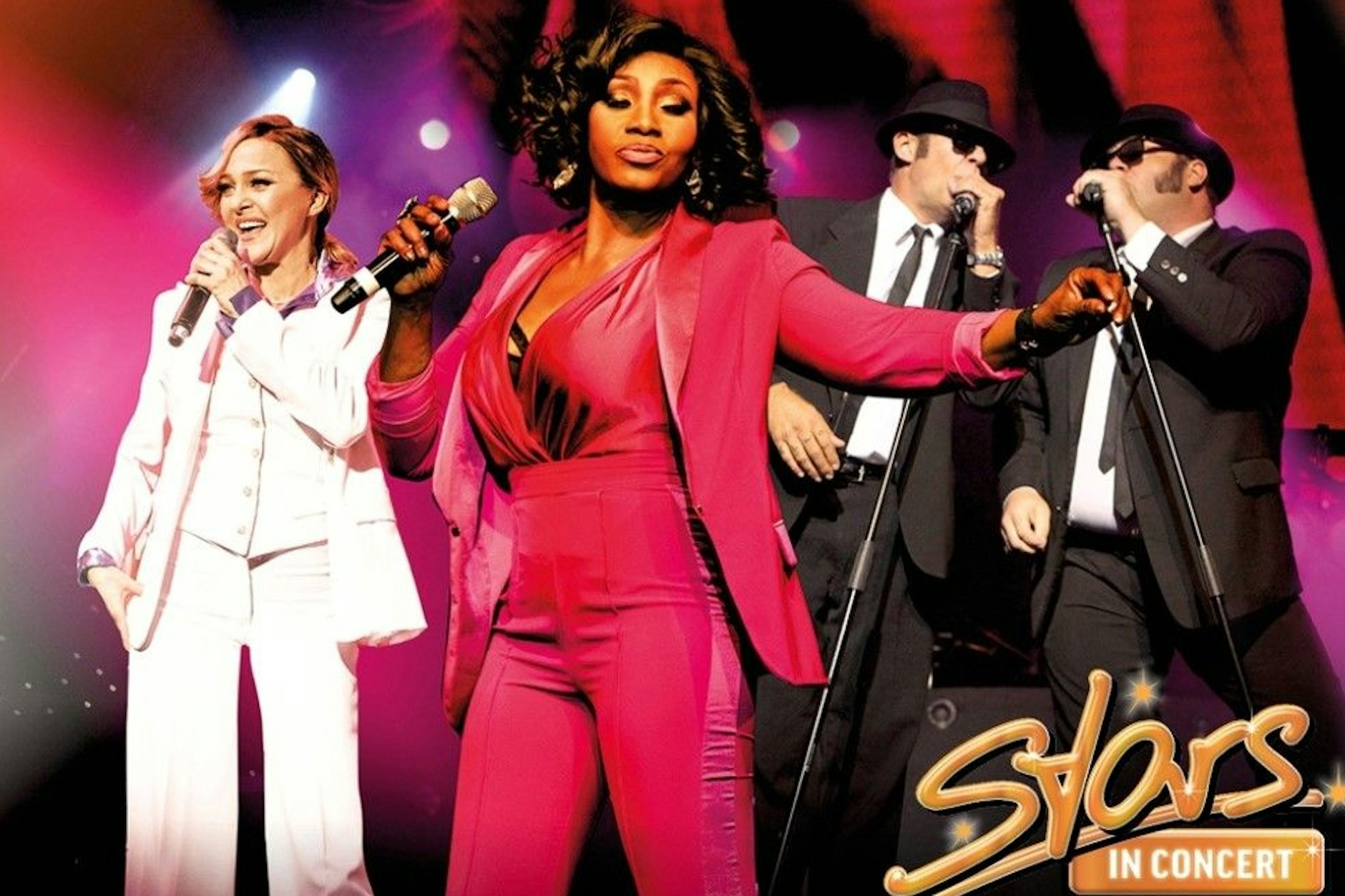 Party on! Bei den „Stars in Concert" verkörpern die besten Doppelgänger der Welt ihre Vorbilder so echt, dass man glaubt, die Originale leibhaftig tanzen zu sehen und singen zu hören.