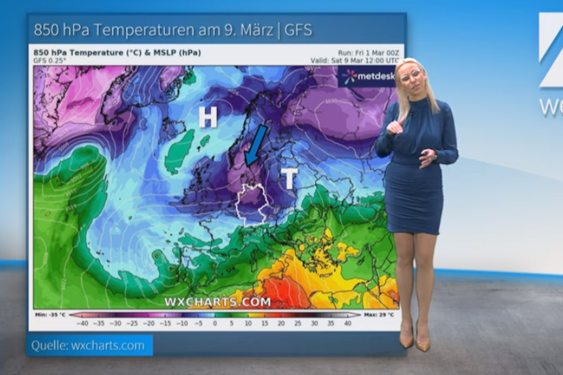 Am kommenden Wochenende schaltet das Wetter noch mal in den Winter-Modus, erklärt Wetter-Expertin Kathy Schrey.