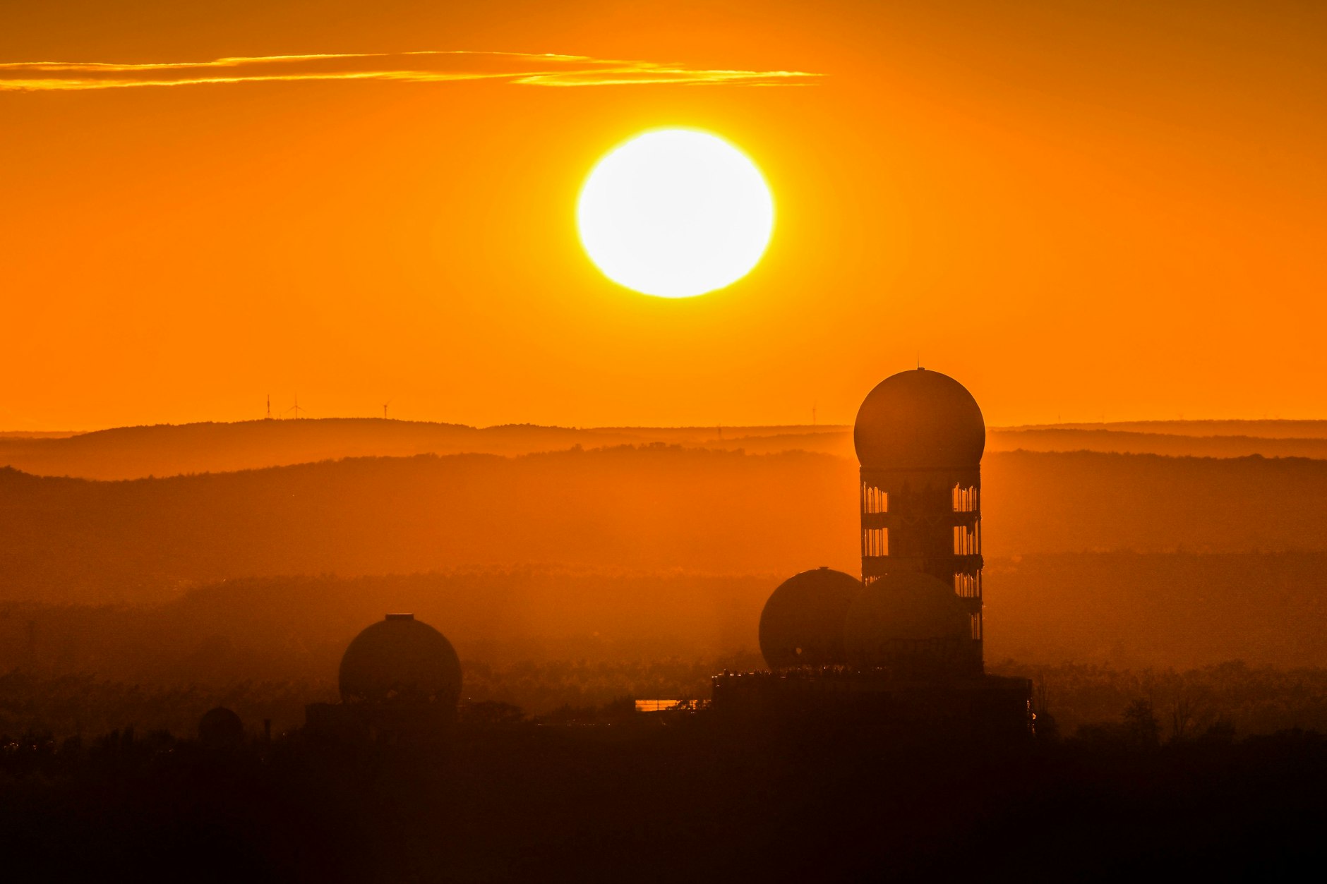 Die Reste des ehemaligen Horchpostens der U.S. Army auf dem Berliner Teufelsberg.