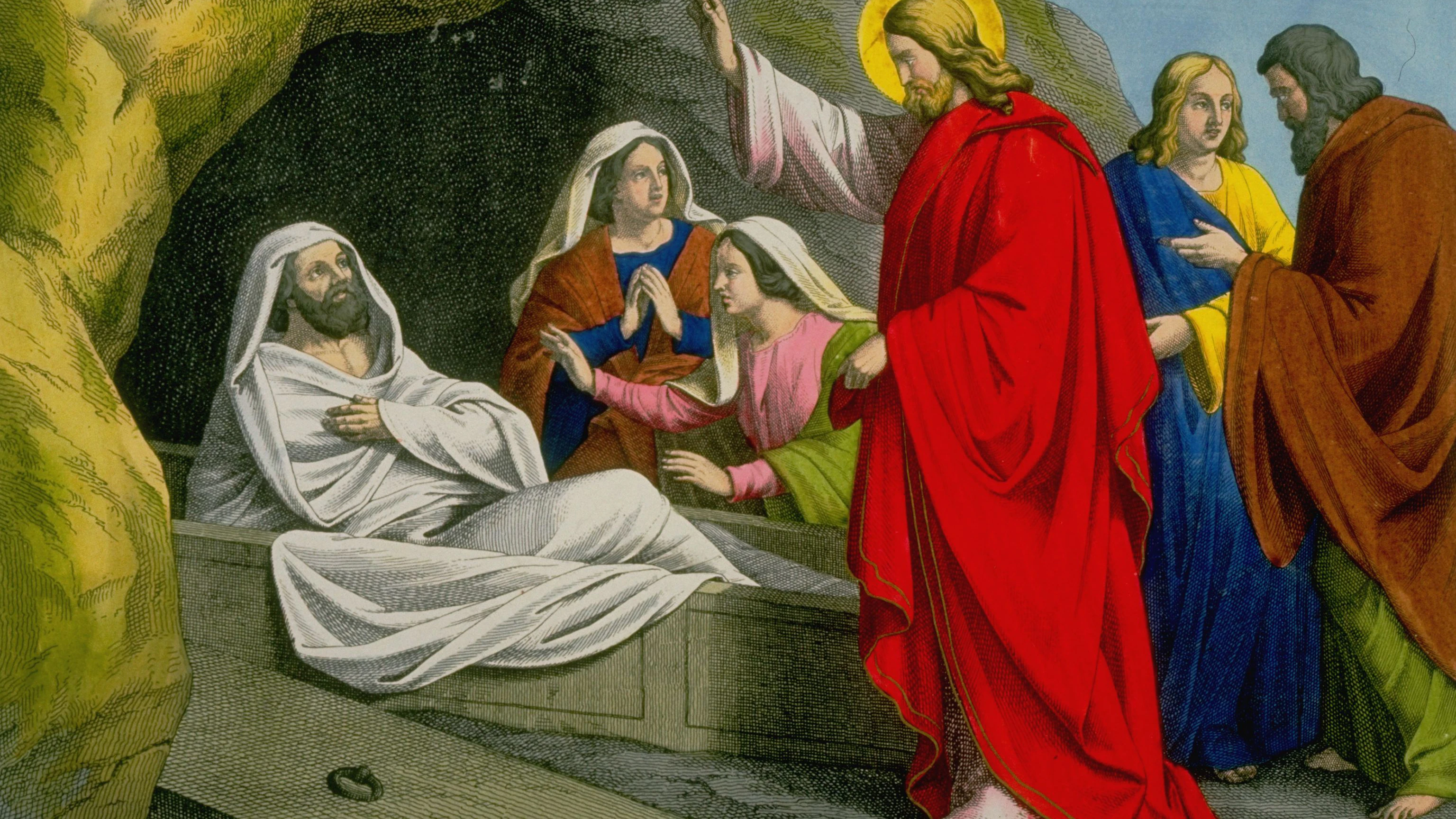Lazarus von Bethanien wurde gemäß dem Johannesevangelium von Jesus von den Toten auferweckt und gilt in mehreren Kirchen als Heiliger.