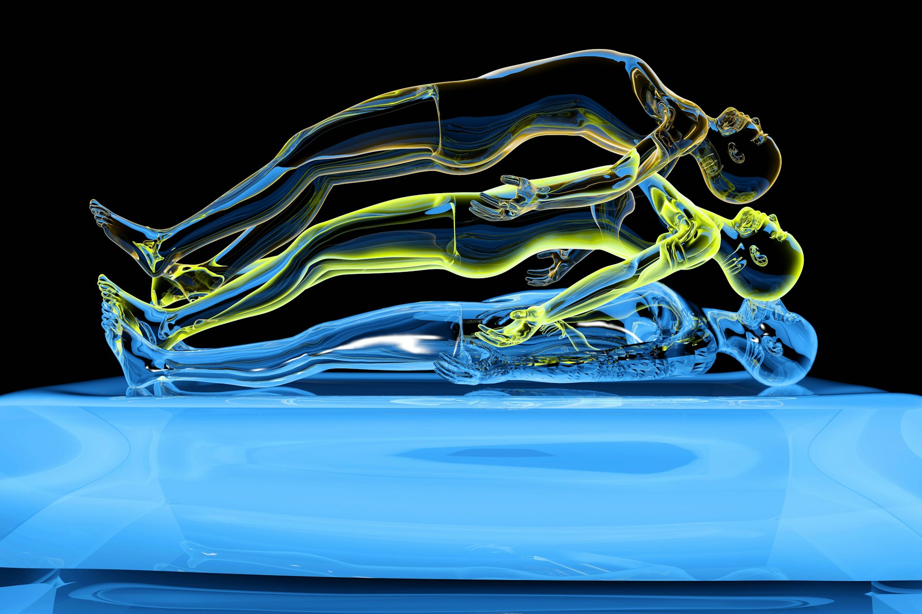 Mitunter berichten Menschen bei einem Nahtoderlebnis über außerkörperliche Erfahrungen. Vielleicht erleben manche vom Lazarus-Phänomen Betroffene ähnliches.