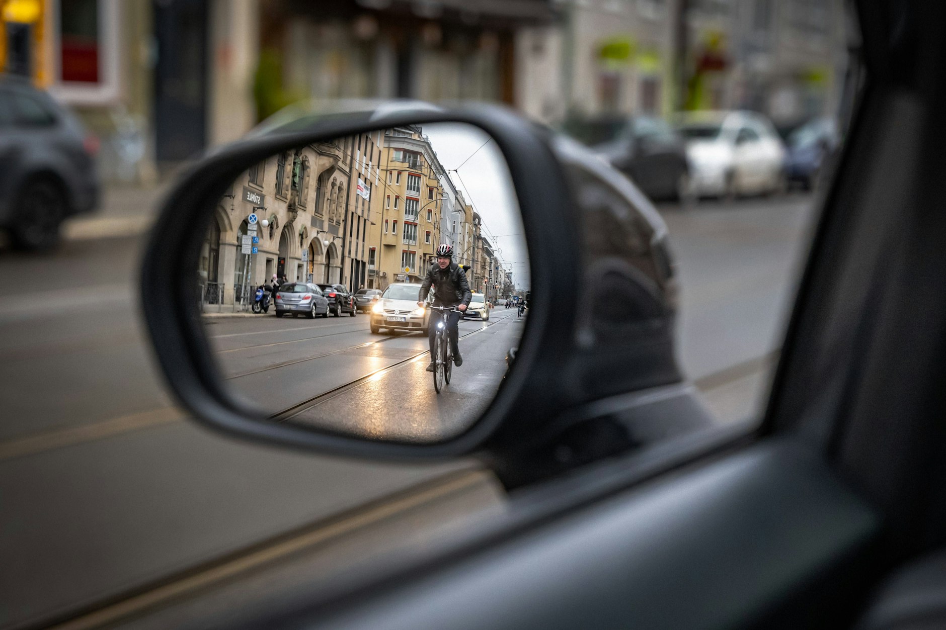 In ständiger Gefahr: Radfahrer in der Großstadt.
