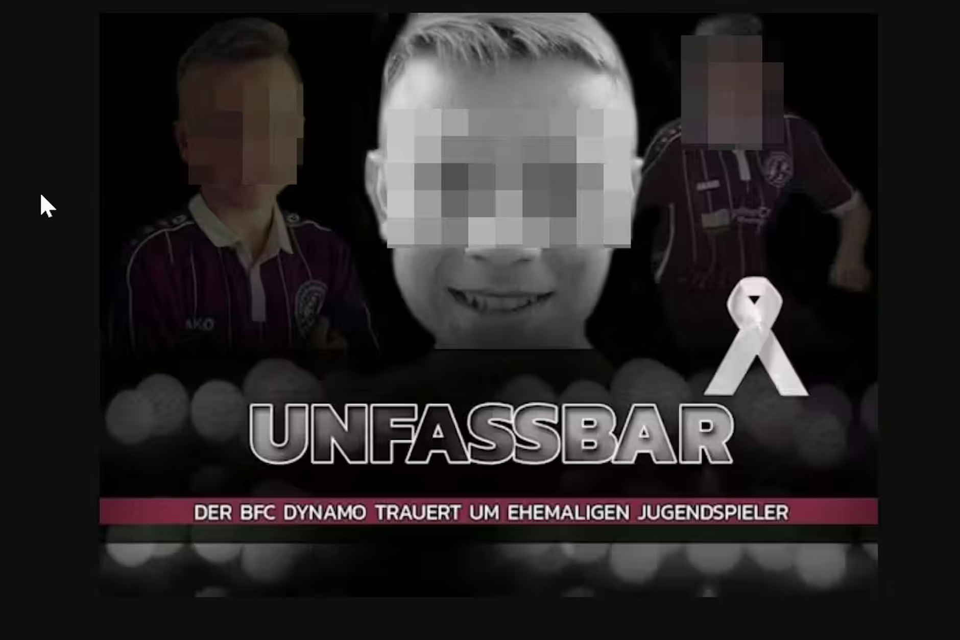 Sein ehemaliger Verein BFC Dynamo veröffentlichte nach der Tat ein Erinnerungsfoto.