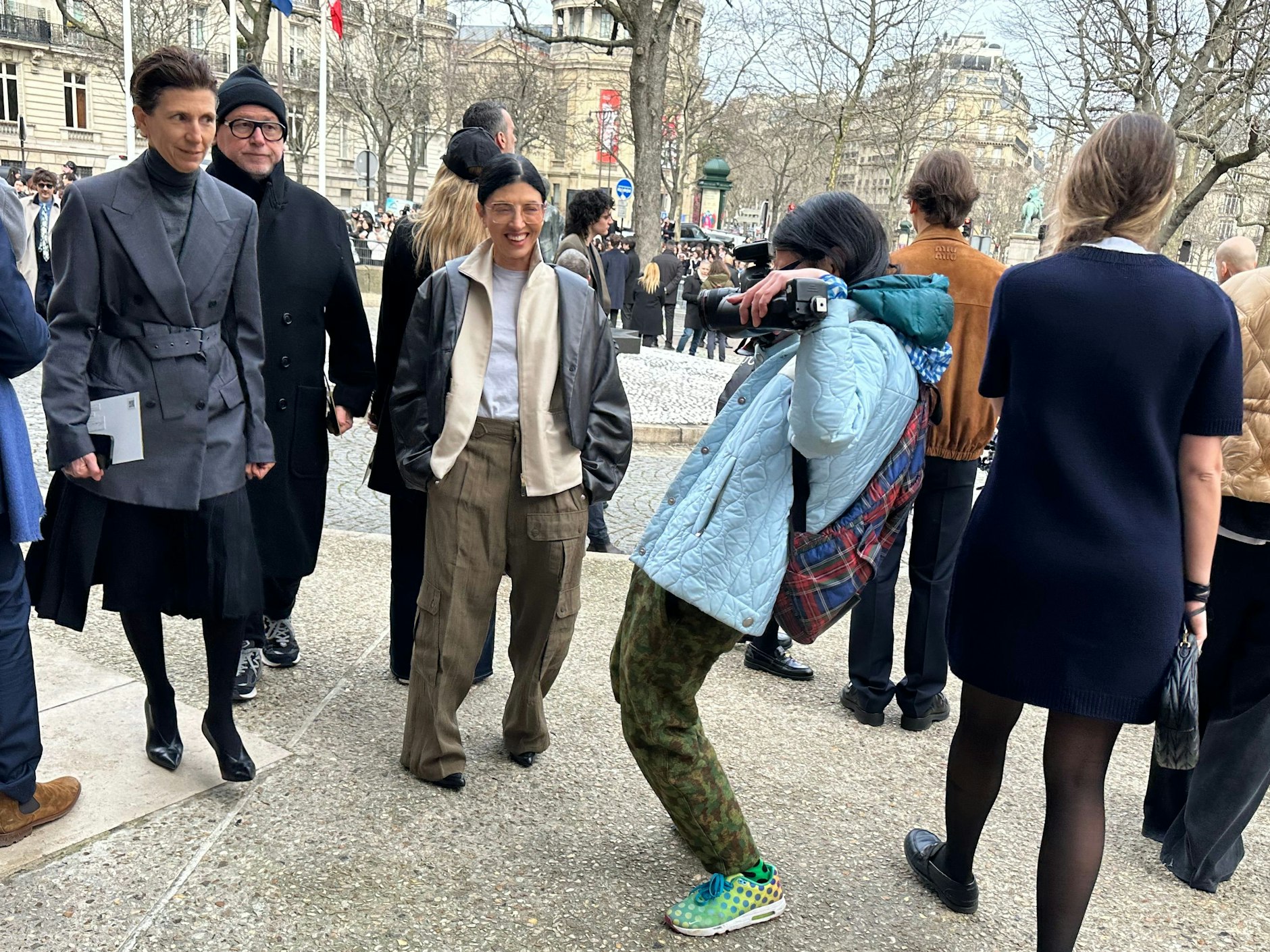 Noch ein Lachen für den allseits bekannten und beliebten Street-Style-Fotografen Phil Oh