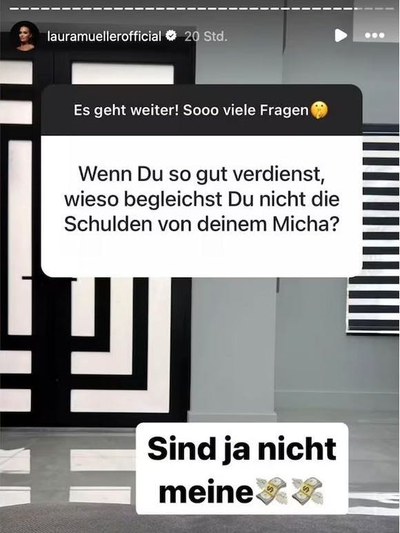 Laura Müller hat keine Lust auf die Schulden ihres Mannes.