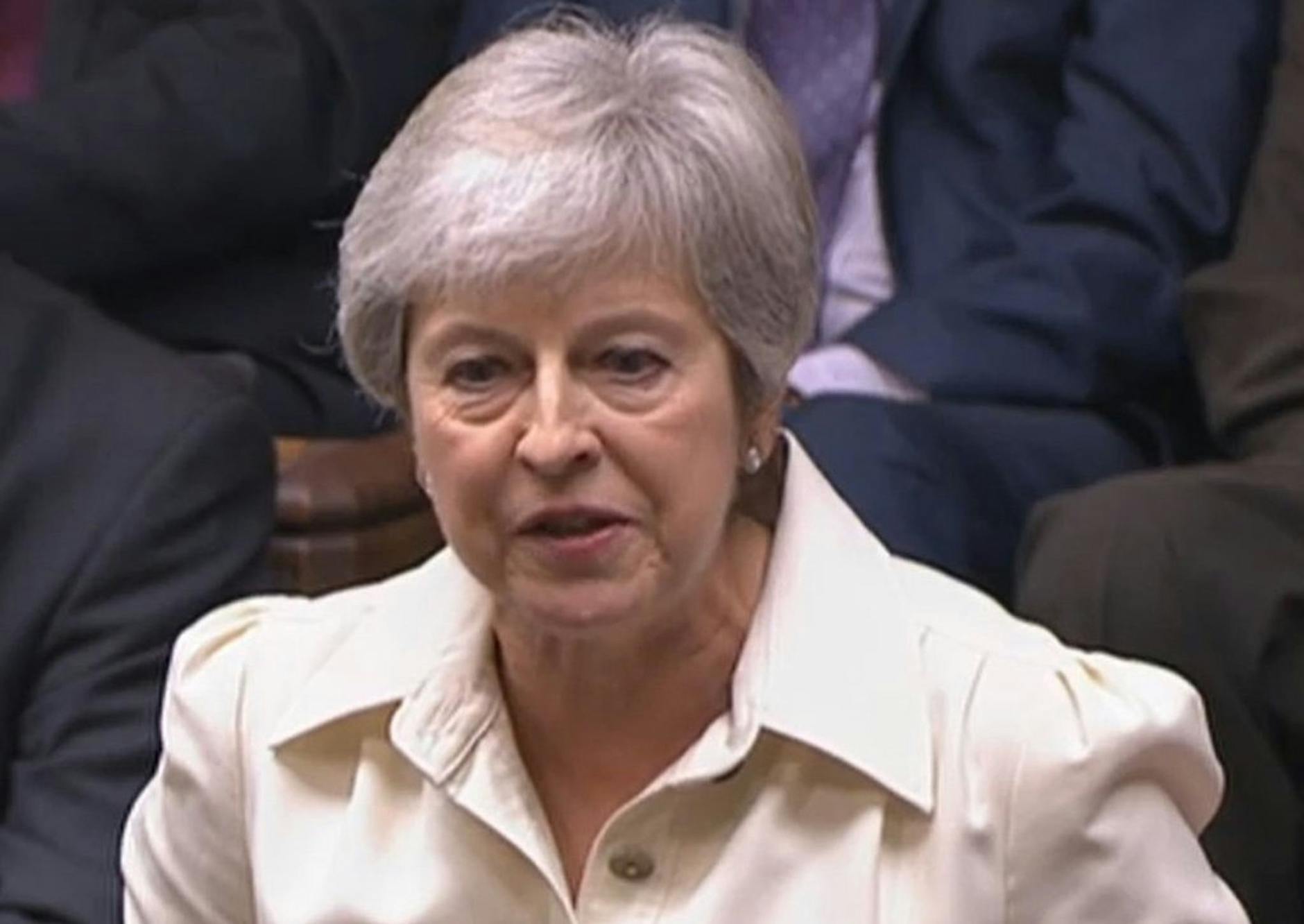 ARCHIV - War nach Margaret Thatcher (1979 bis 1990) erst die zweite Frau an der Spitze der Regierung in London: Theresa May.