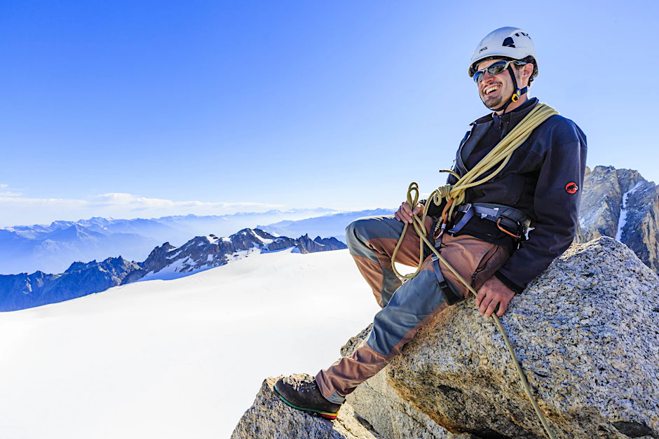 Bergsteiger auf dem Nordost-Grat des Tête Blanche (Symbolbild).