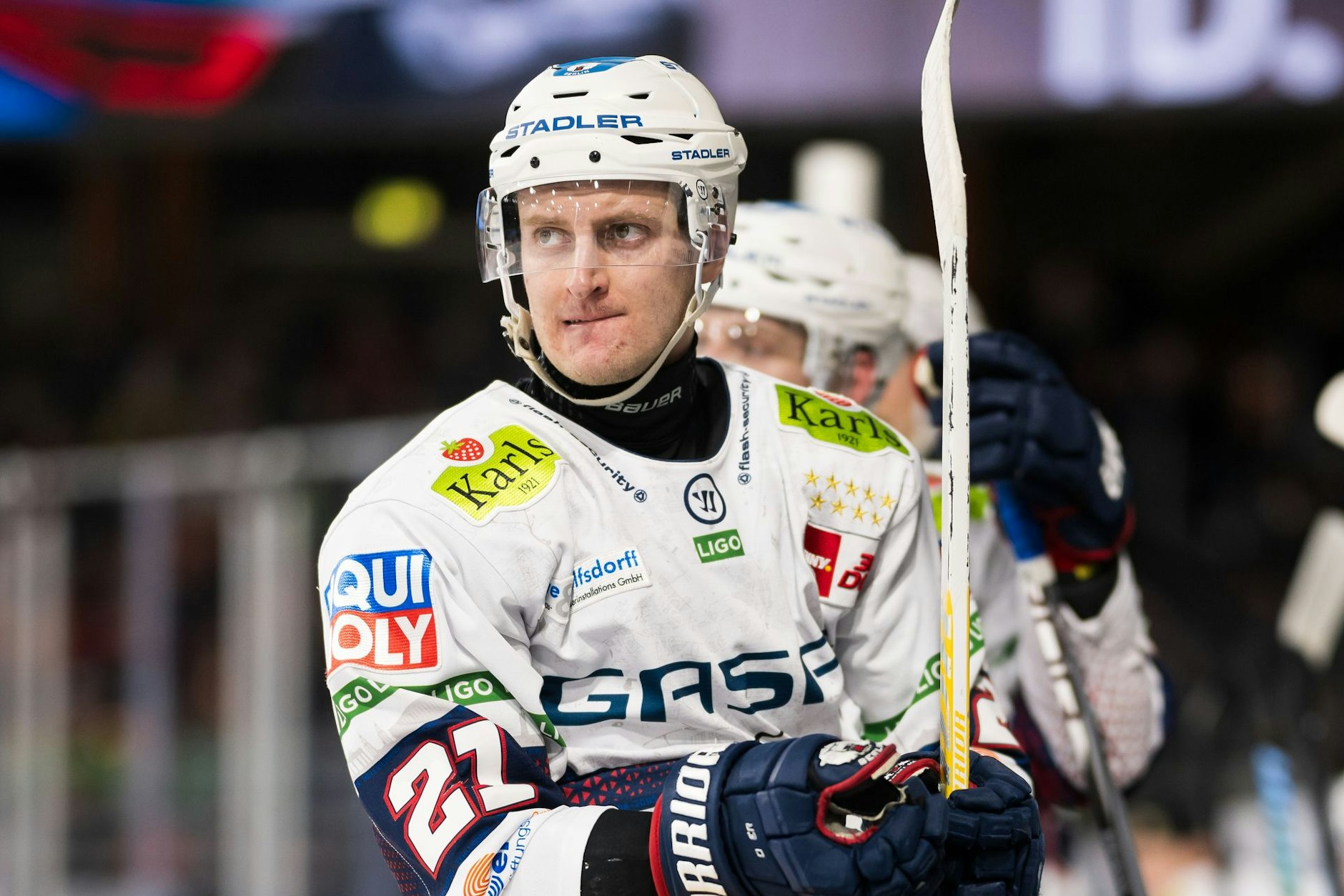 Keine Spur von Panik, dafür Entschlossenheit pur: Eisbären-Stürmer Manuel Wiederer wird auch in den Play-offs alles geben.&nbsp;